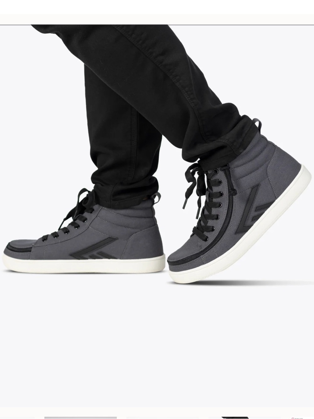 Men's Billy CS High Top Sneakers — Charcoal/Black